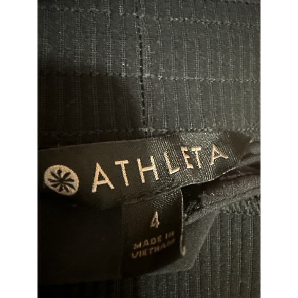 Athleta Women's Black Elastic Waist Ankle Zip Tapered Activewear Sweatpants Sz 4 - Picture 4 of 5